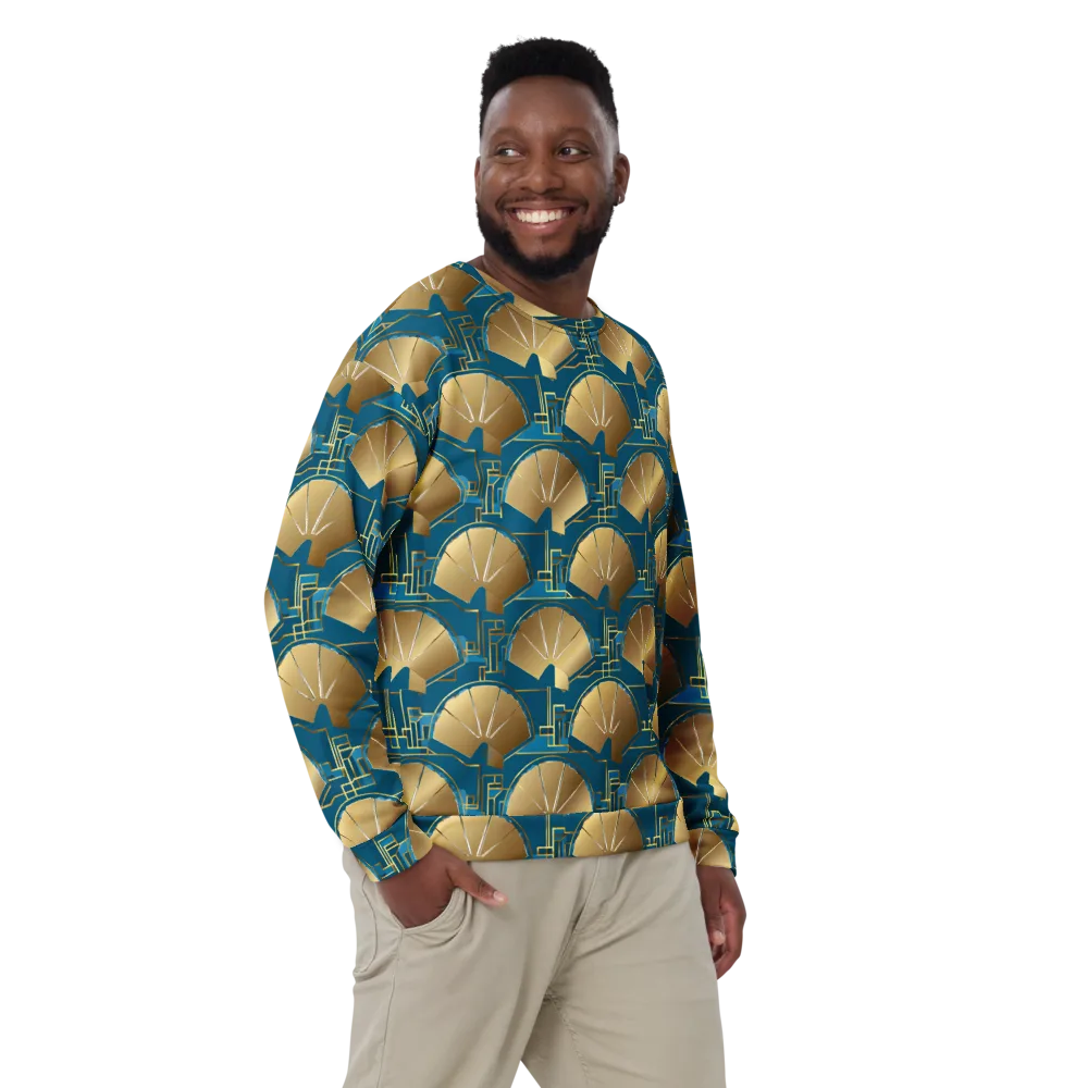Art Deco Radiance on Sweatshirt — Front