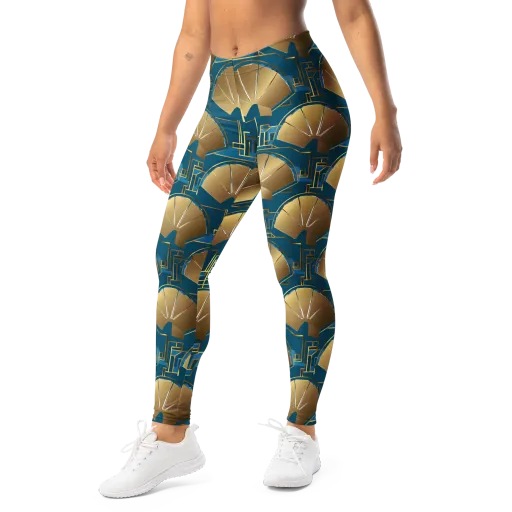 Art Deco Radiance on a Leggings