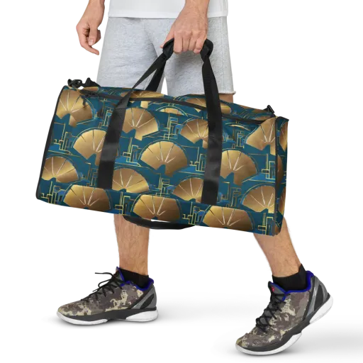 Art Deco Radiance on a Duffle Bag