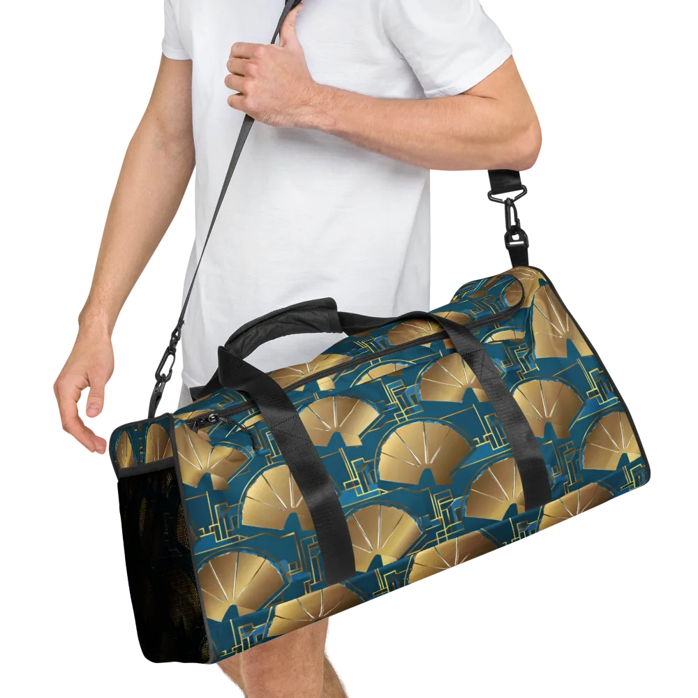 Art Deco Radiance on Duffle Bag — Right Front