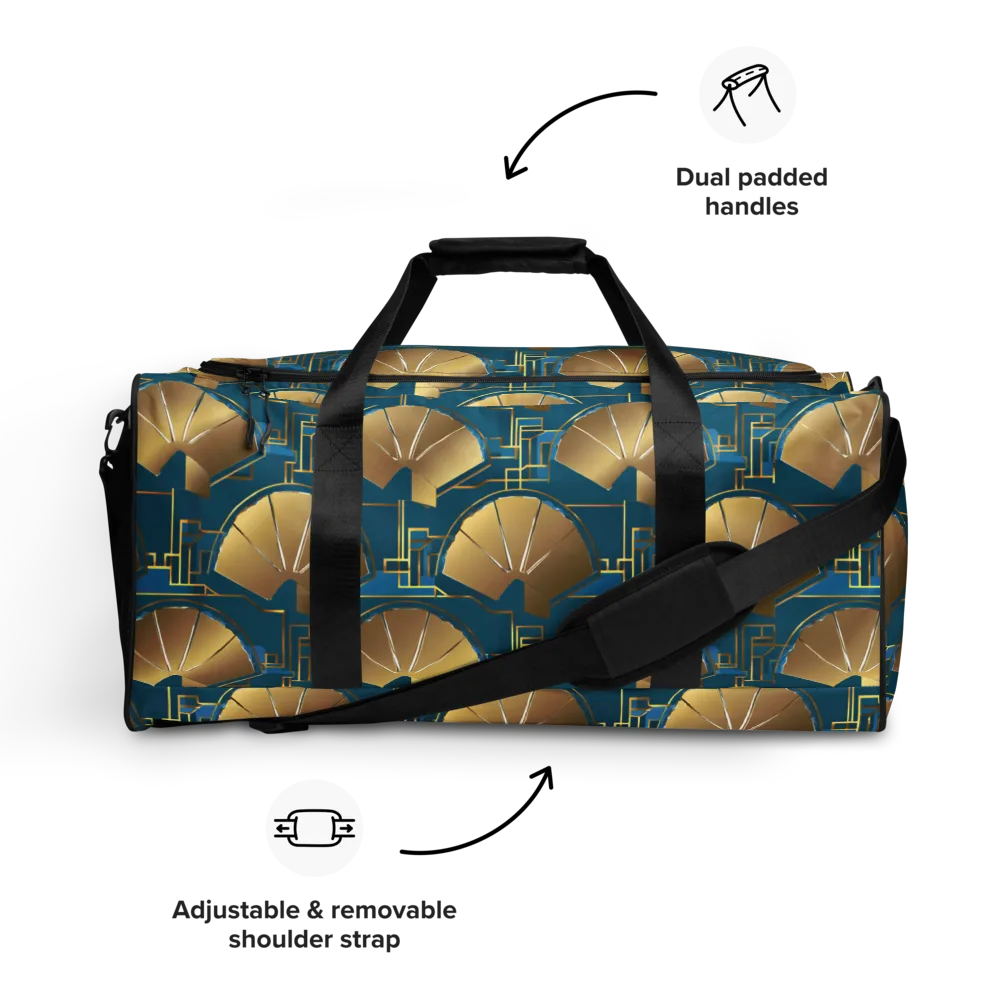 Art Deco Radiance on Duffle Bag — Front