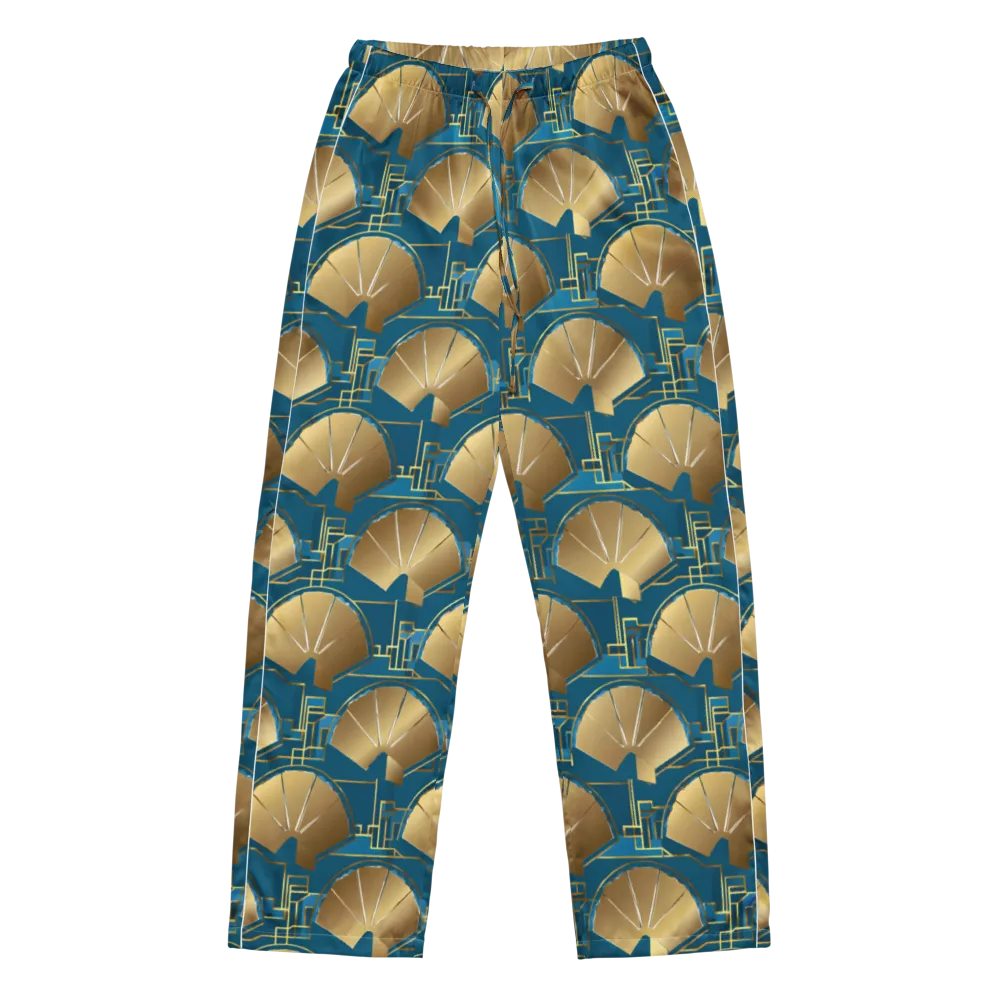 Art Deco Radiance on Women's Pajama Pants — Front