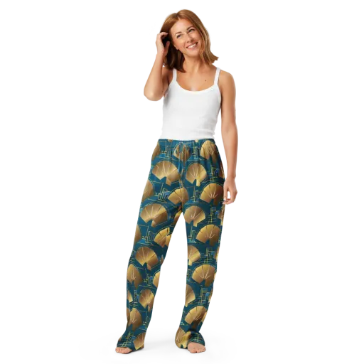 Art Deco Radiance on a Women's Pajama Pants