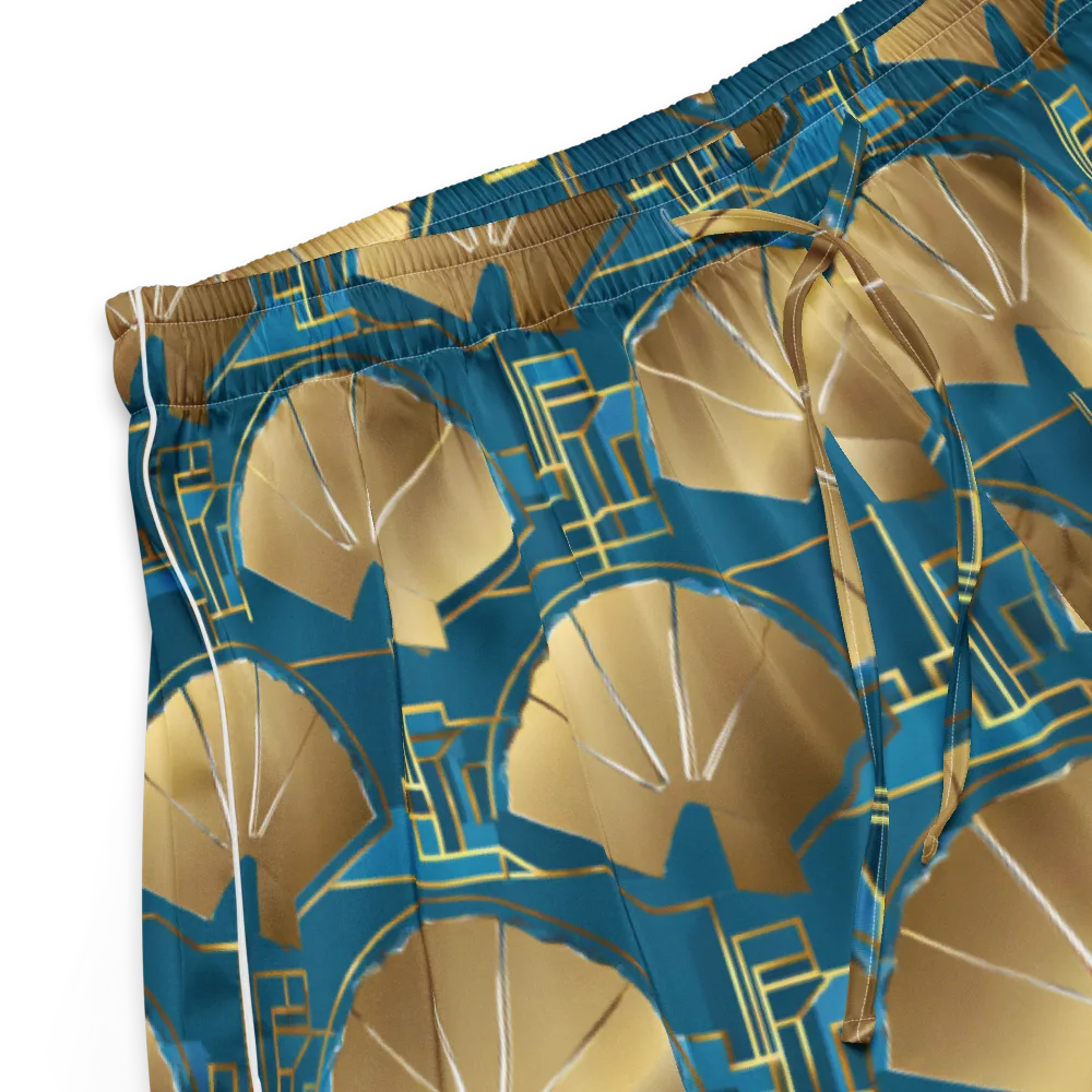 Art Deco Radiance on Women's Pajama Shorts — Product details
