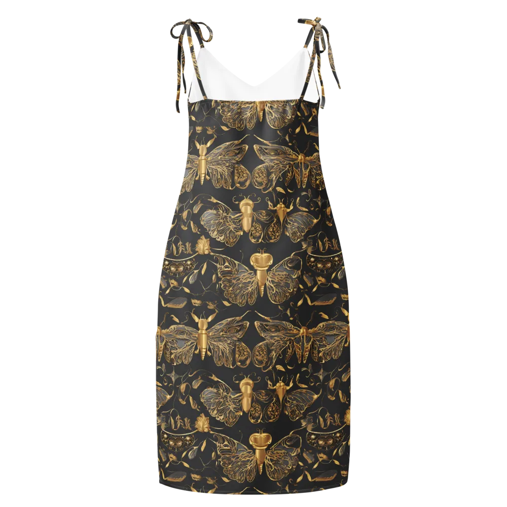 Gilded Entomology on Slip Dress — Back