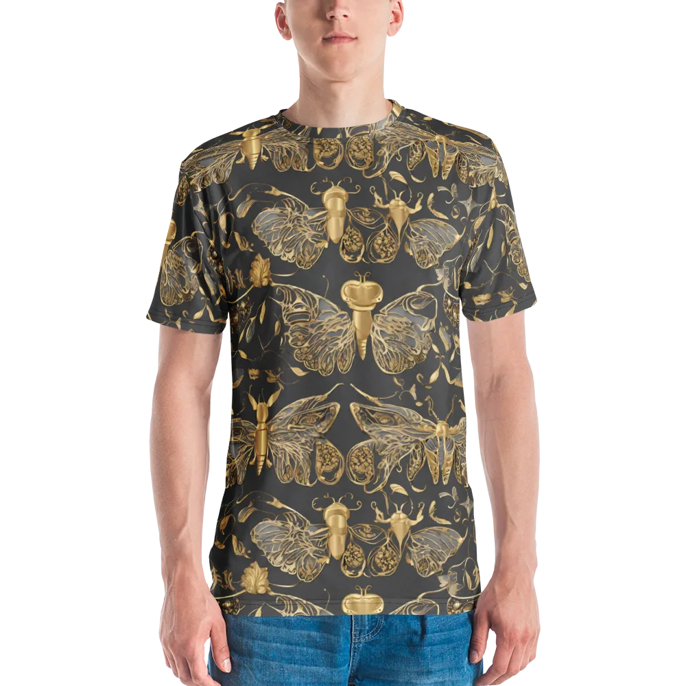 Gilded Entomology on Men's Crew Neck T-Shirt — Front