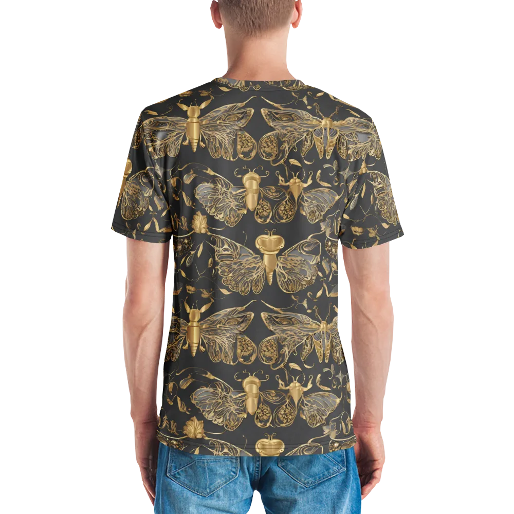 Gilded Entomology on Men's Crew Neck T-Shirt — Back