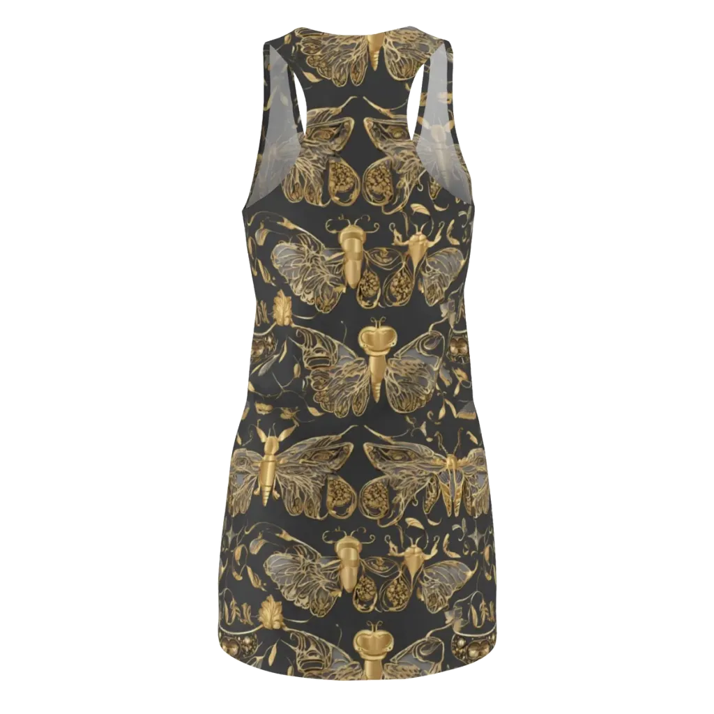 Gilded Entomology on Racerback Dress — Back