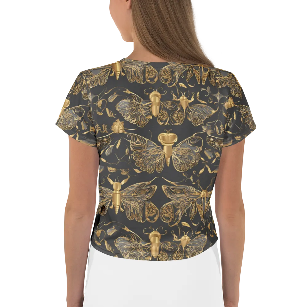 Gilded Entomology on Crop Tee — Back
