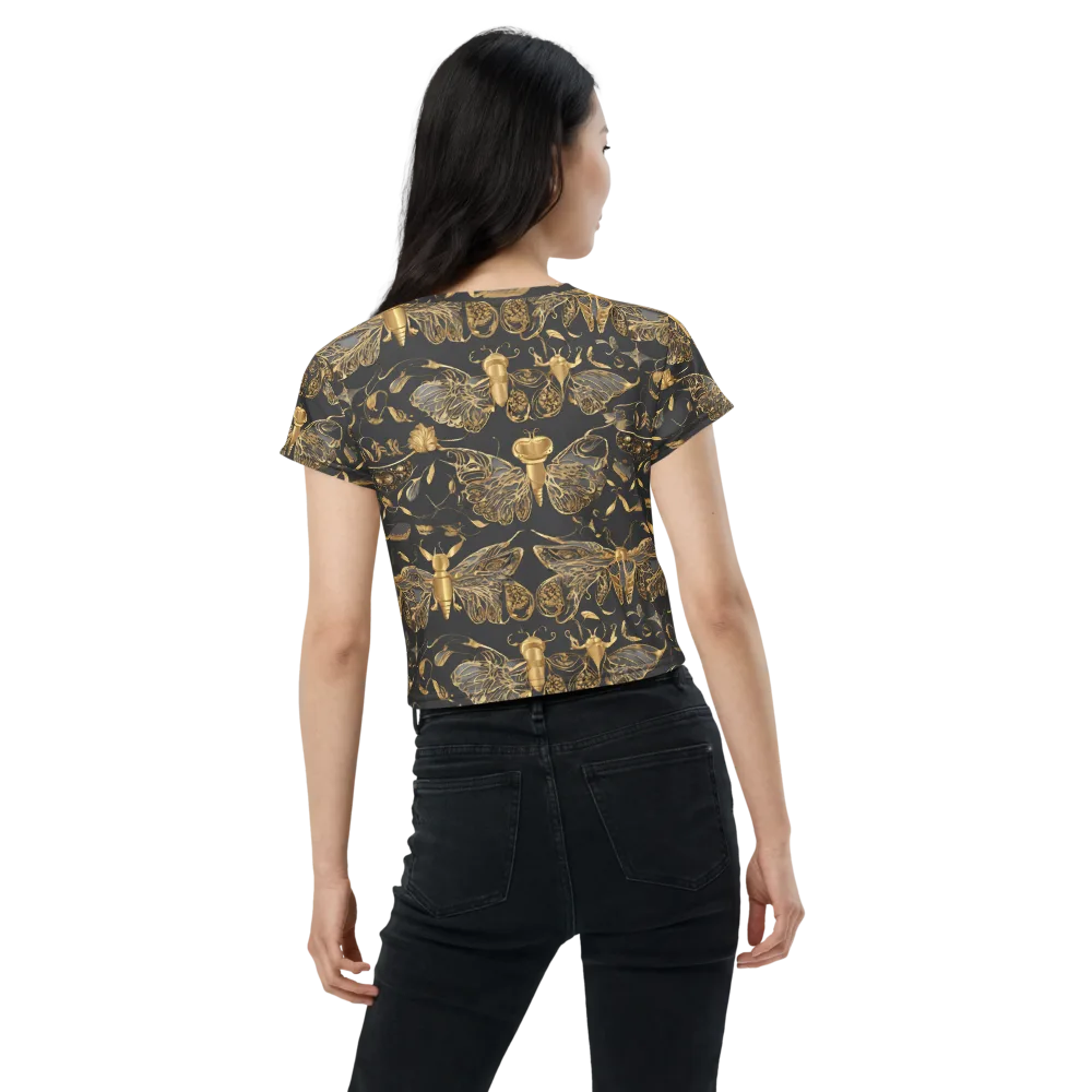 Gilded Entomology on Crop Tee — Back