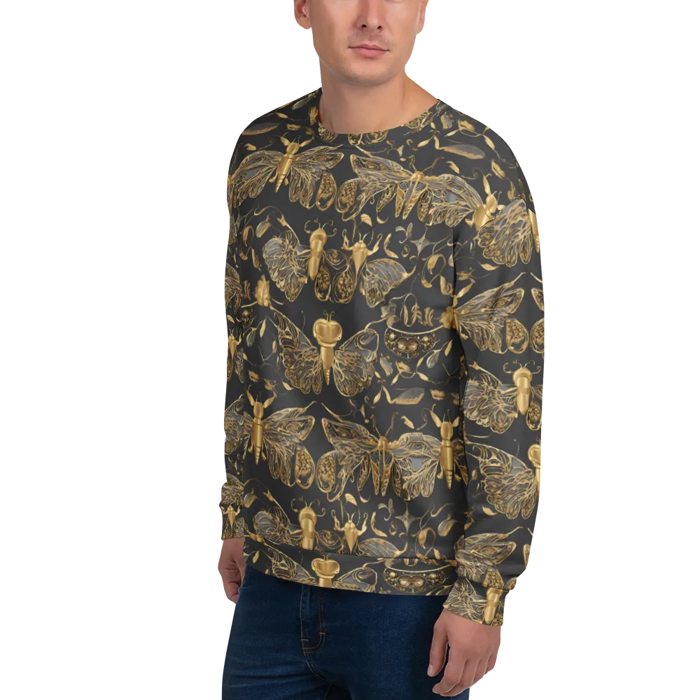 Gilded Entomology on Sweatshirt — Left Front