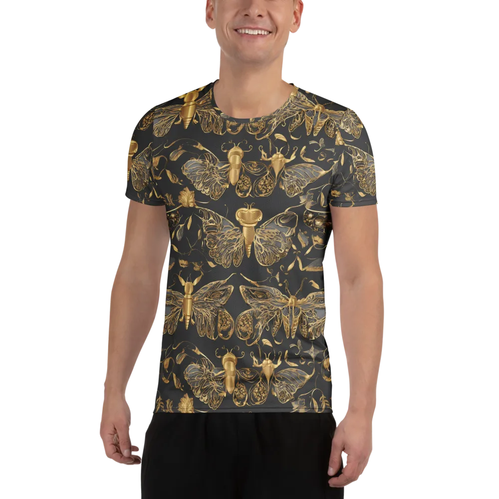 Gilded Entomology on Men's Athletic T-Shirt — Front