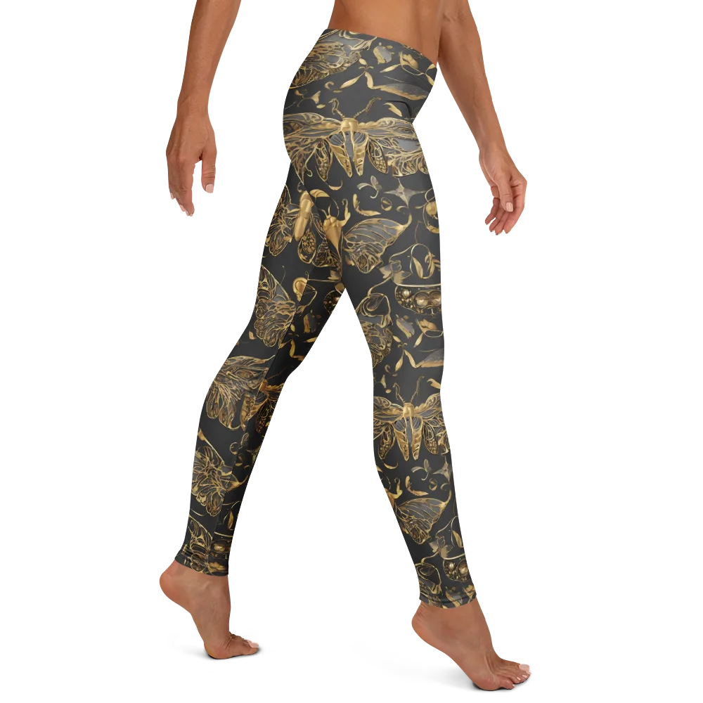 Gilded Entomology on Leggings — Right