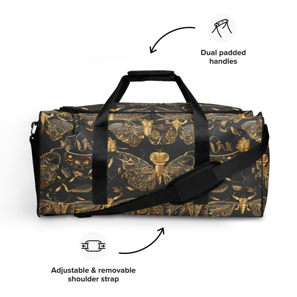 Gilded Entomology on Duffle Bag — Front