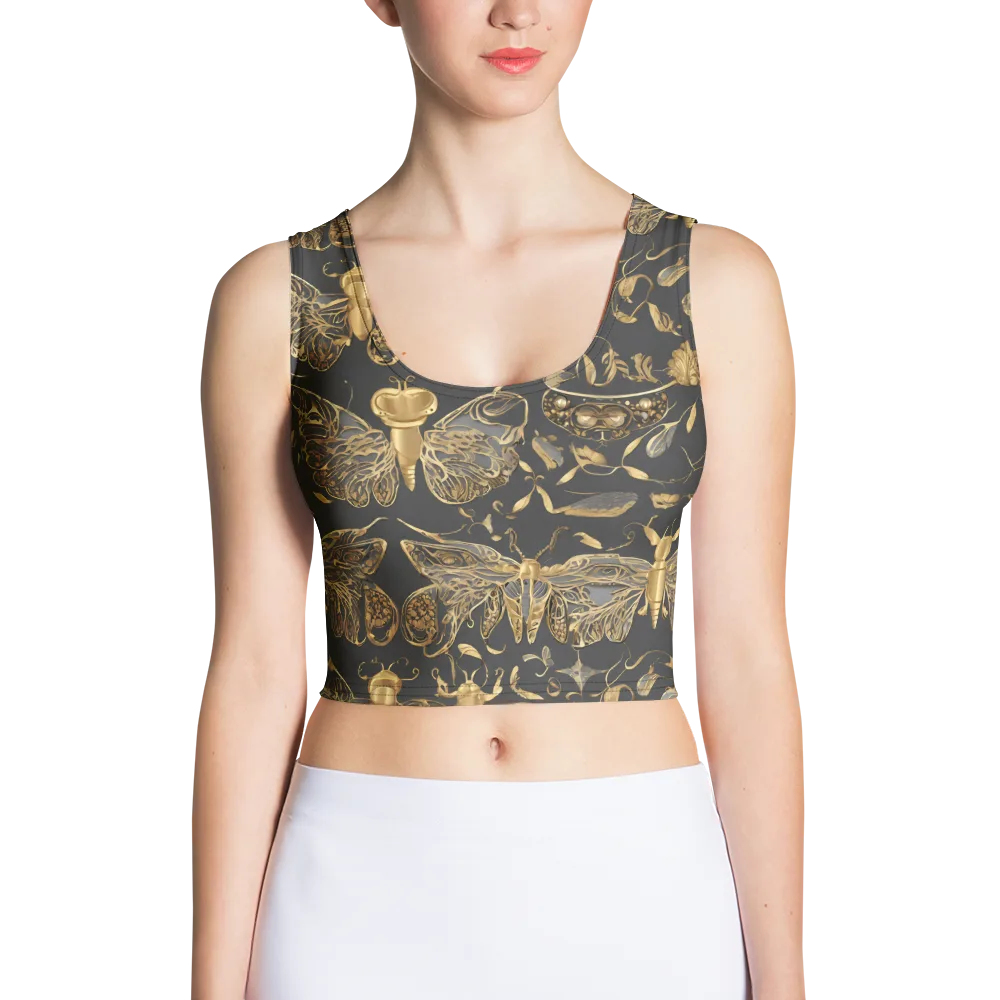 Gilded Entomology on Crop Top — Front