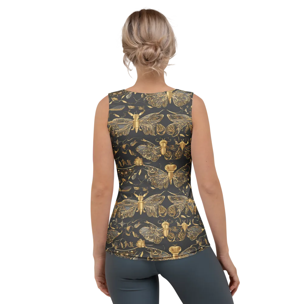 Gilded Entomology on Women's Tank Top — Back