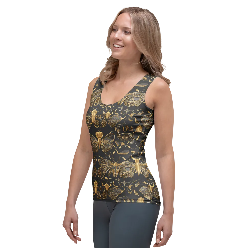 Gilded Entomology on Women's Tank Top — Left Front