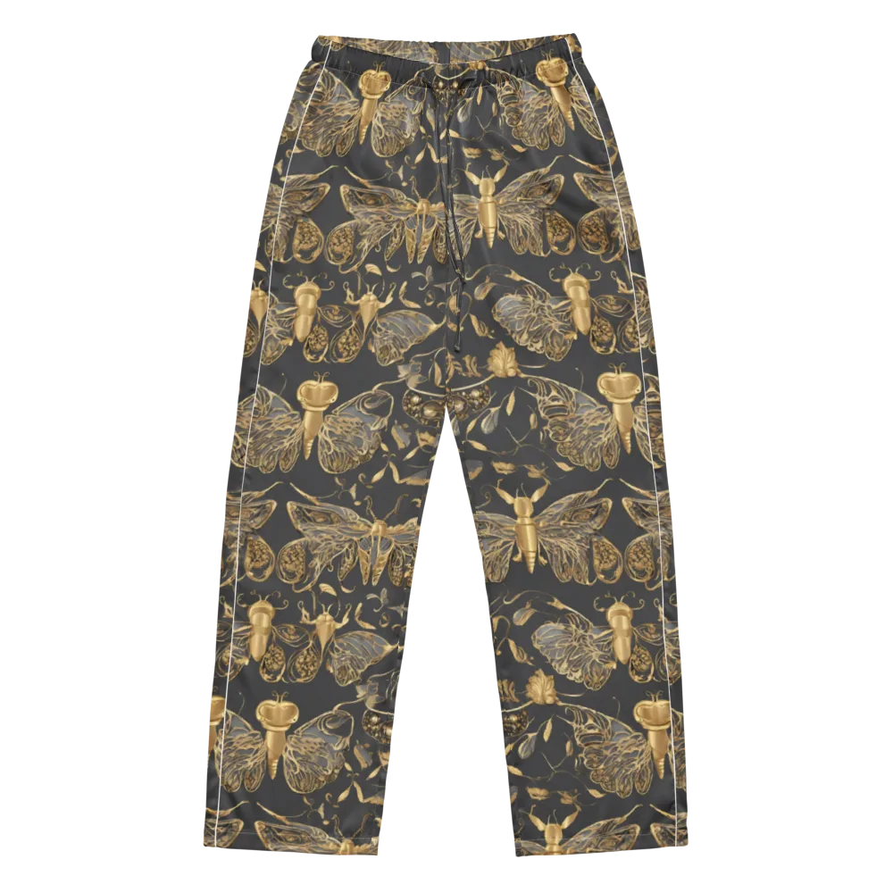 Gilded Entomology on Women's Pajama Pants — Front