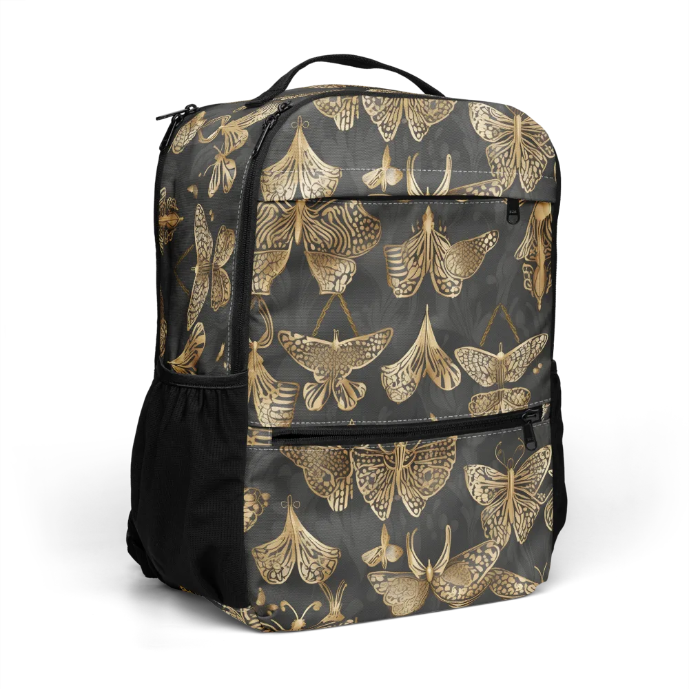 Gilded Moth Archive on Utility Backpack — Right Front