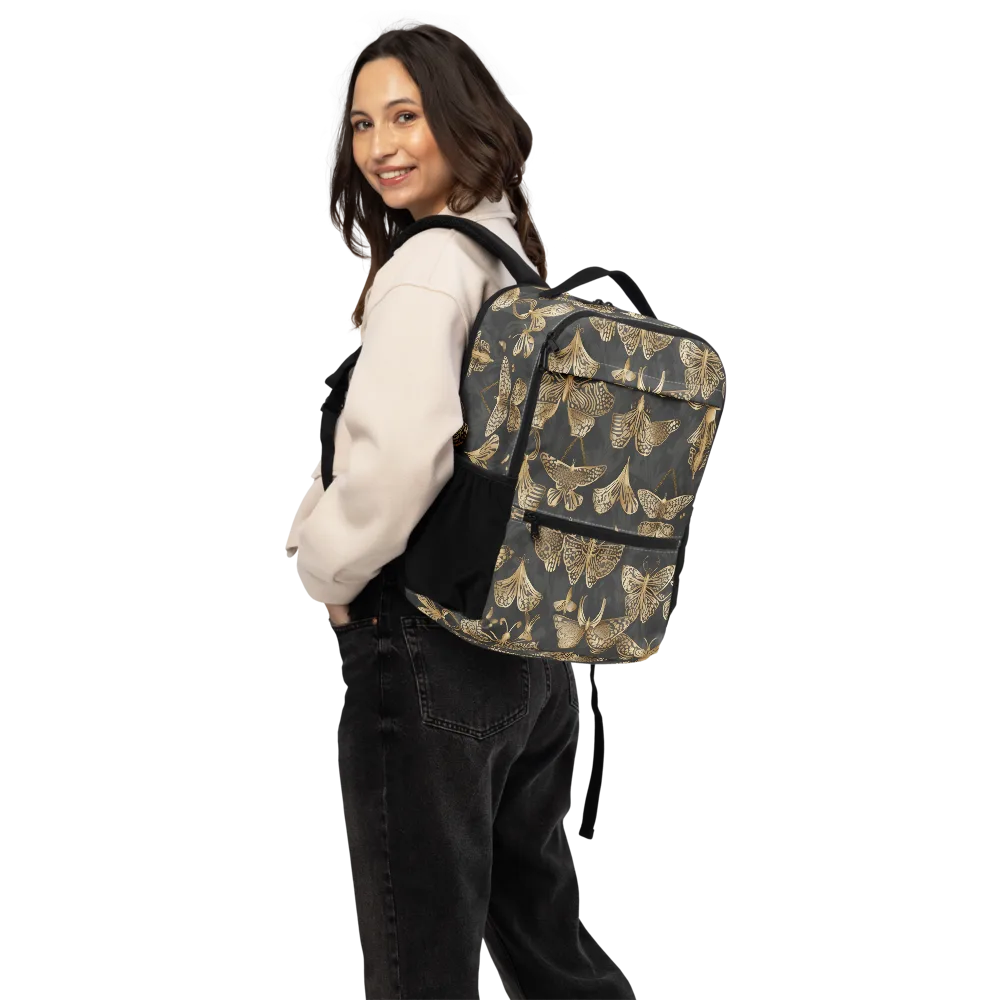 Gilded Moth Archive on Utility Backpack — Back