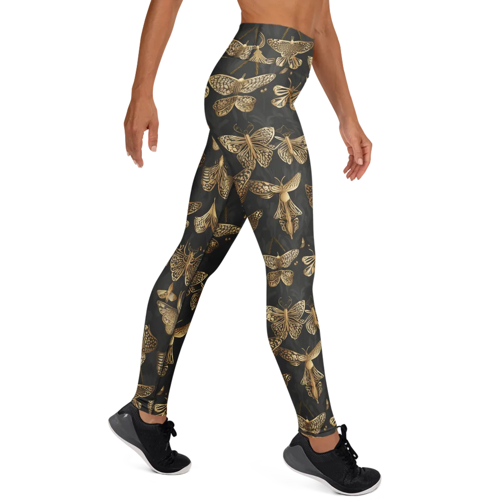 Gilded Moth Archive on Yoga Leggings — Right
