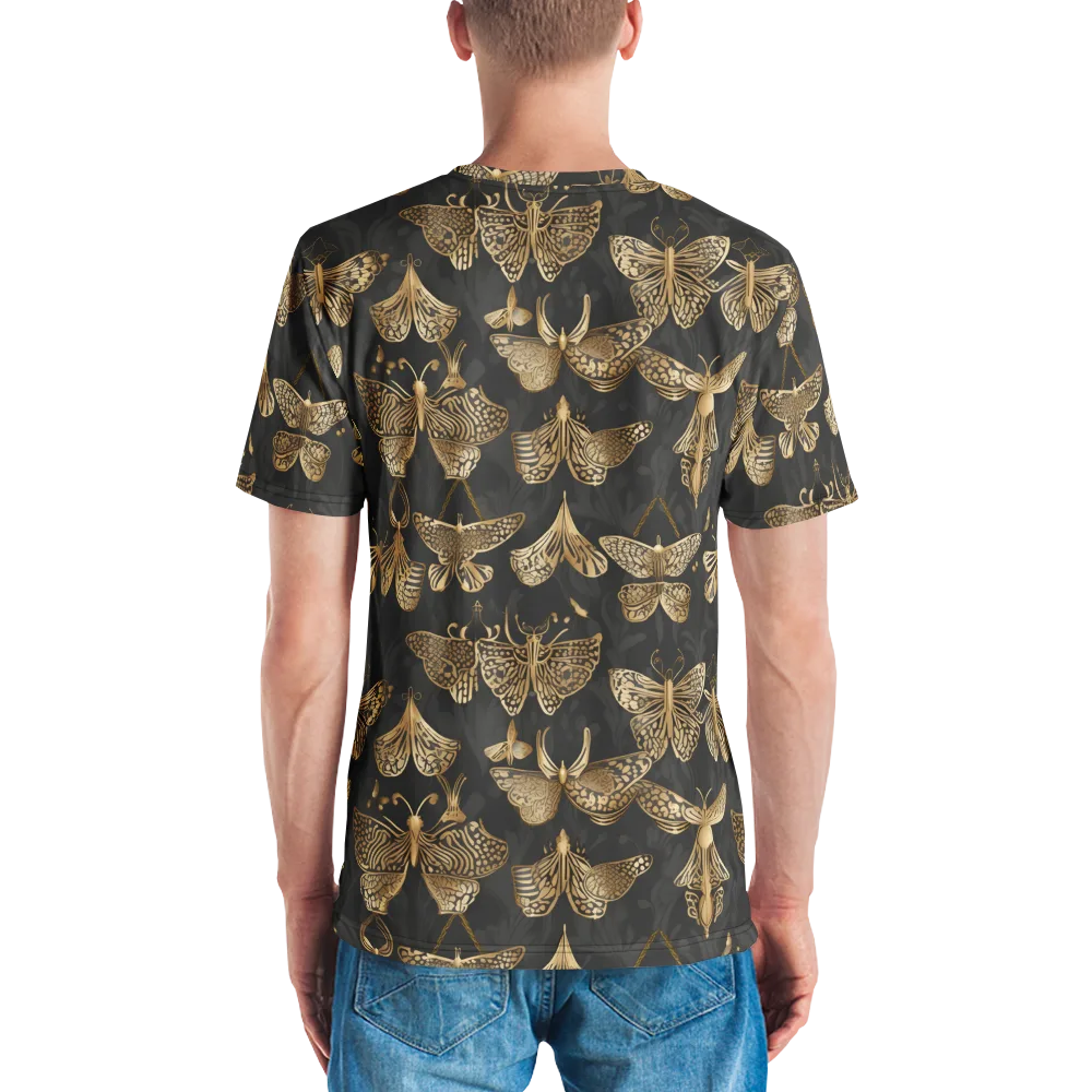 Gilded Moth Archive on Men's Crew Neck T-Shirt — Back