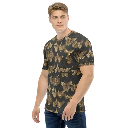 Gilded Moth Archive on a Men's Crew Neck T-Shirt
