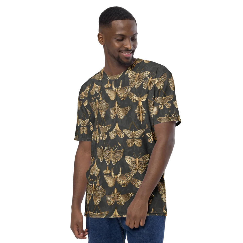 Gilded Moth Archive on Men's Crew Neck T-Shirt — Left