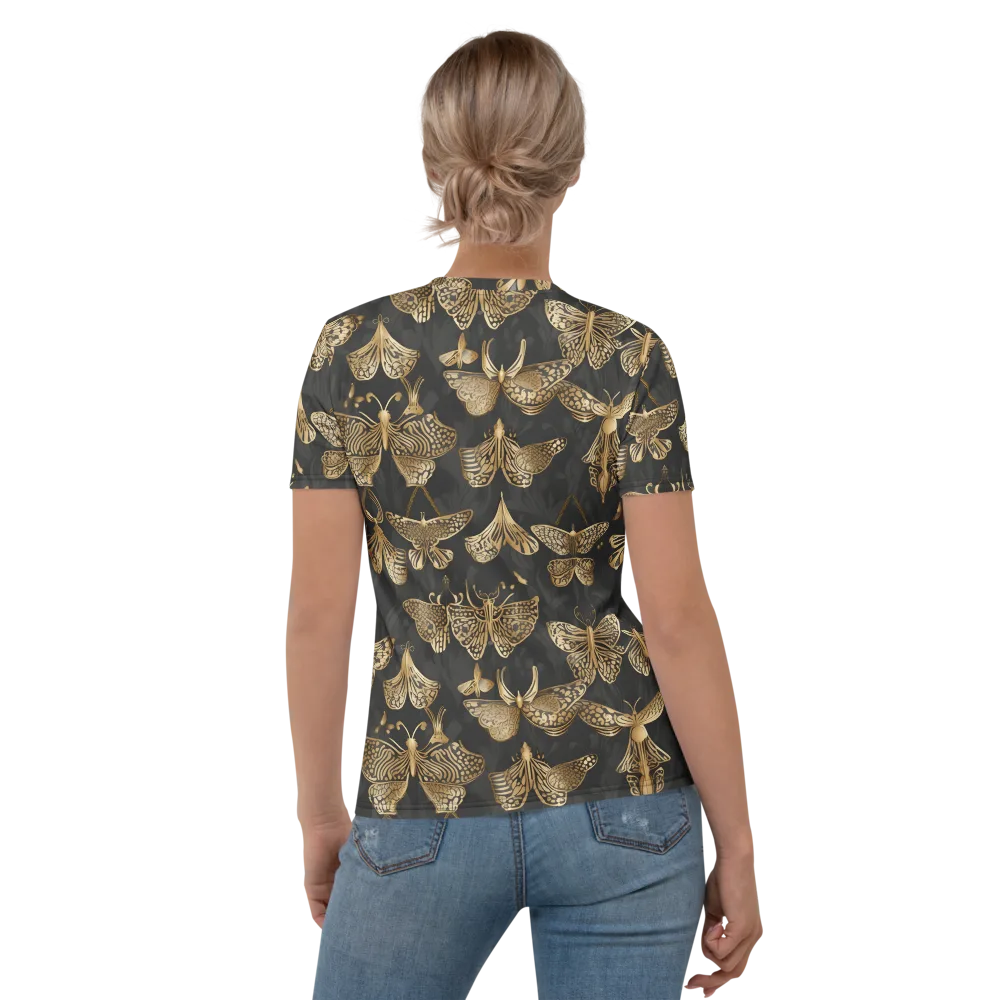Gilded Moth Archive on Women's Crew Neck T-Shirt — Back