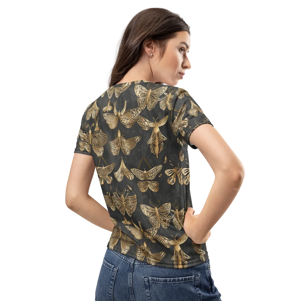 Gilded Moth Archive on Women's Crew Neck T-Shirt — Back