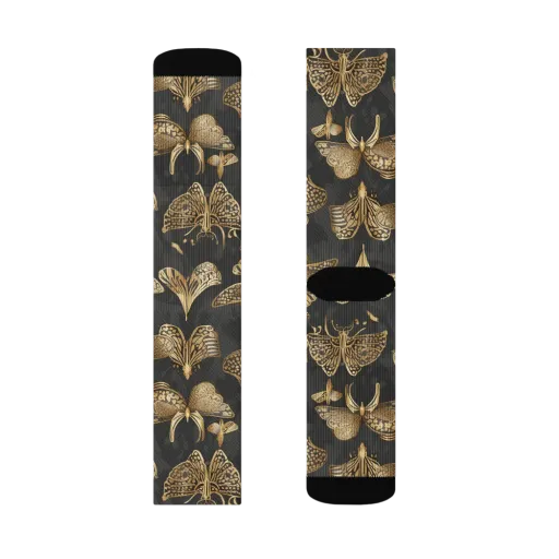Gilded Moth Archive on a Socks