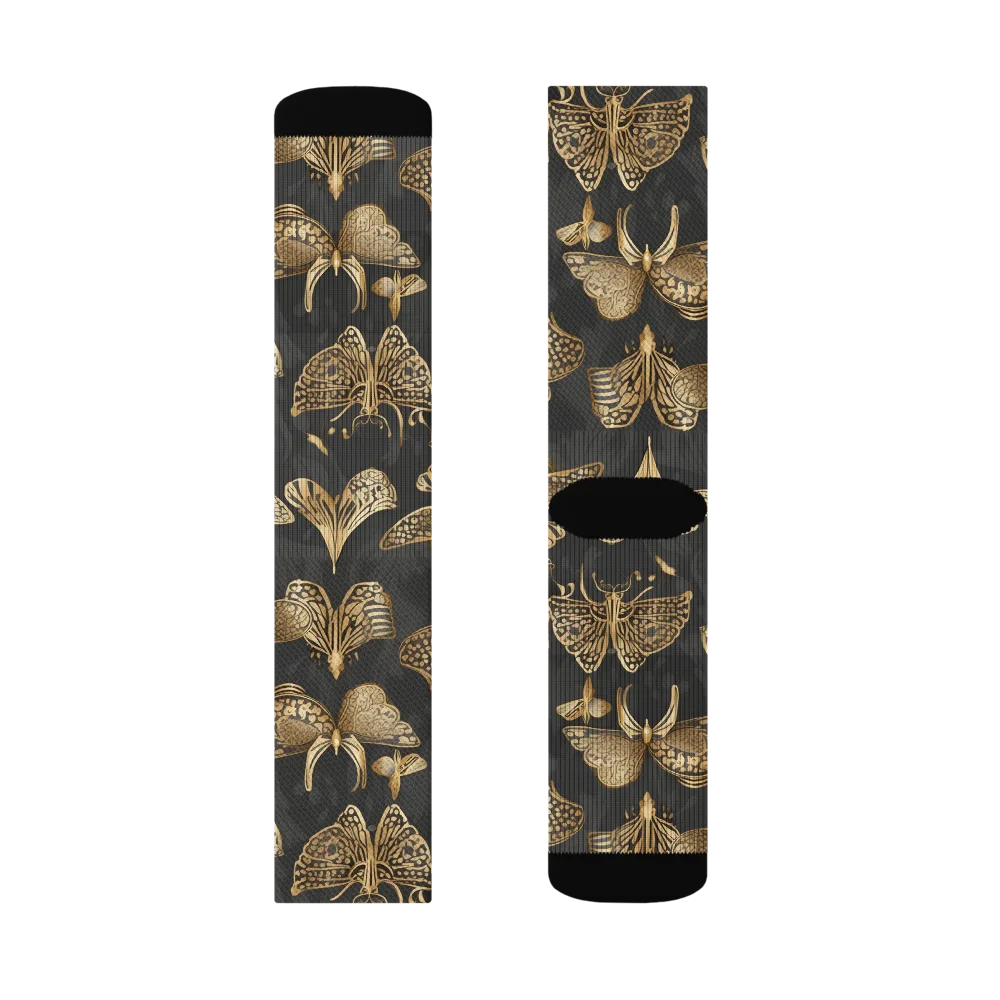 Gilded Moth Archive on Socks — Right Sock