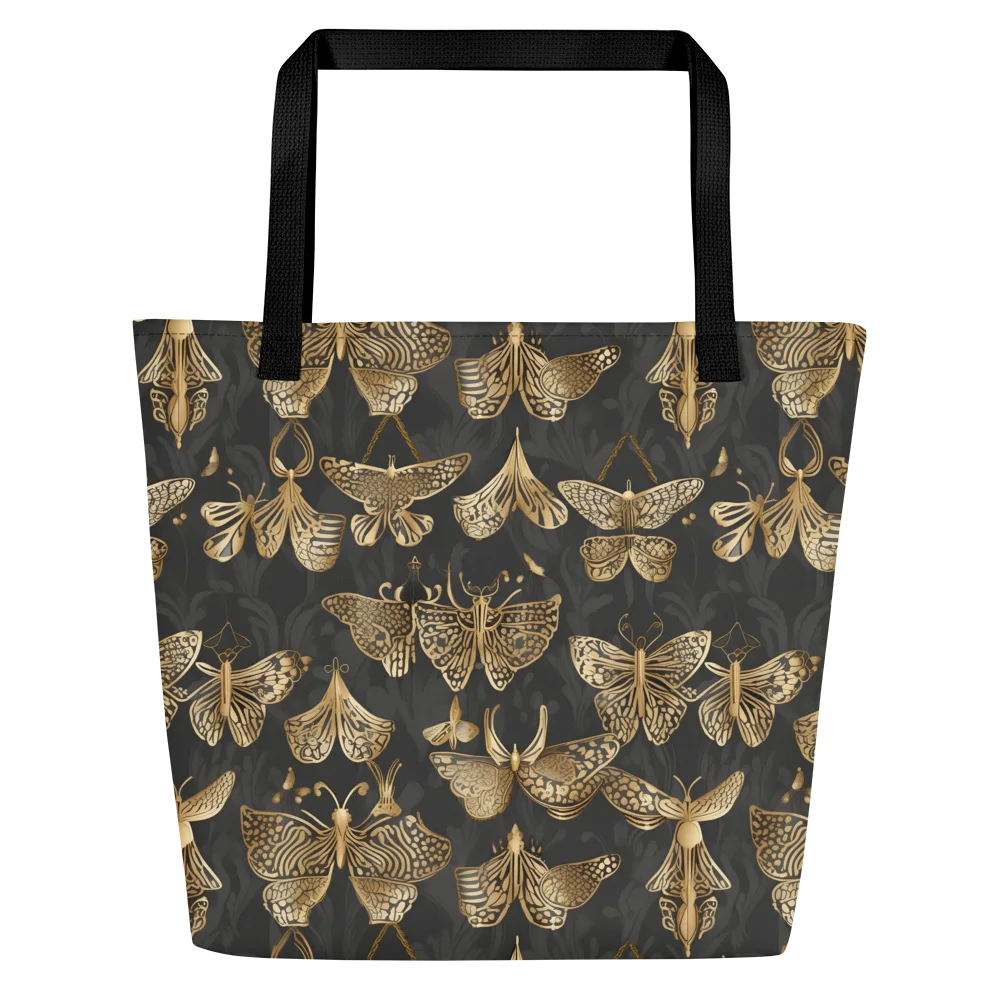 Gilded Moth Archive on Large Tote Bag W/ Pocket — Front