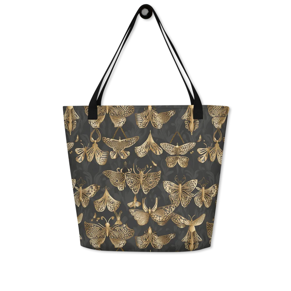 Gilded Moth Archive on Large Tote Bag W/ Pocket — Front