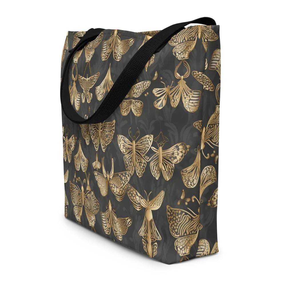 Gilded Moth Archive on Large Tote Bag W/ Pocket — Front