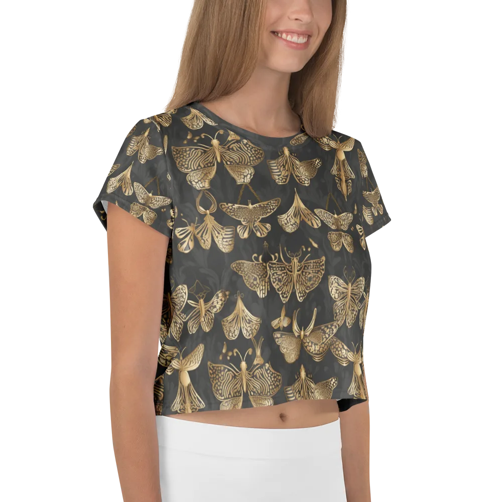 Gilded Moth Archive on Crop Tee — Right