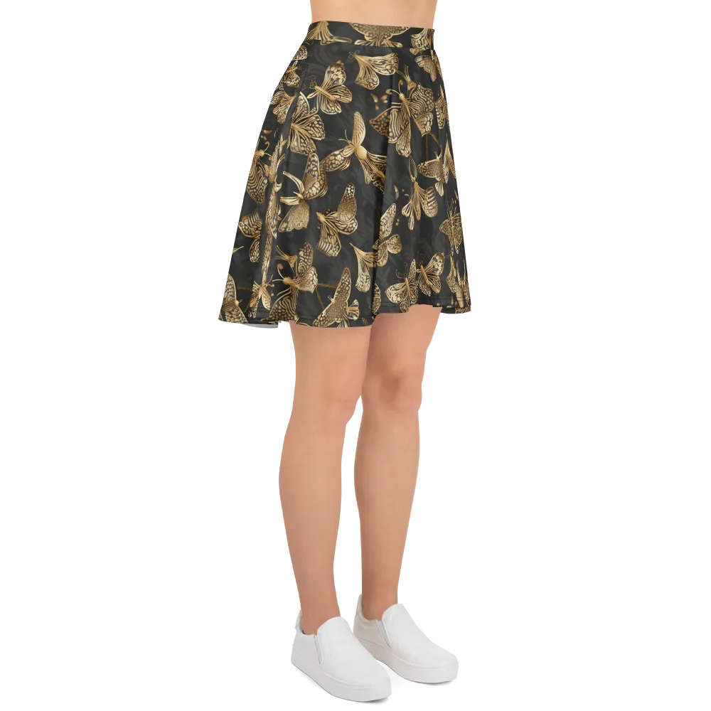 Gilded Moth Archive on Skater Skirt — Right