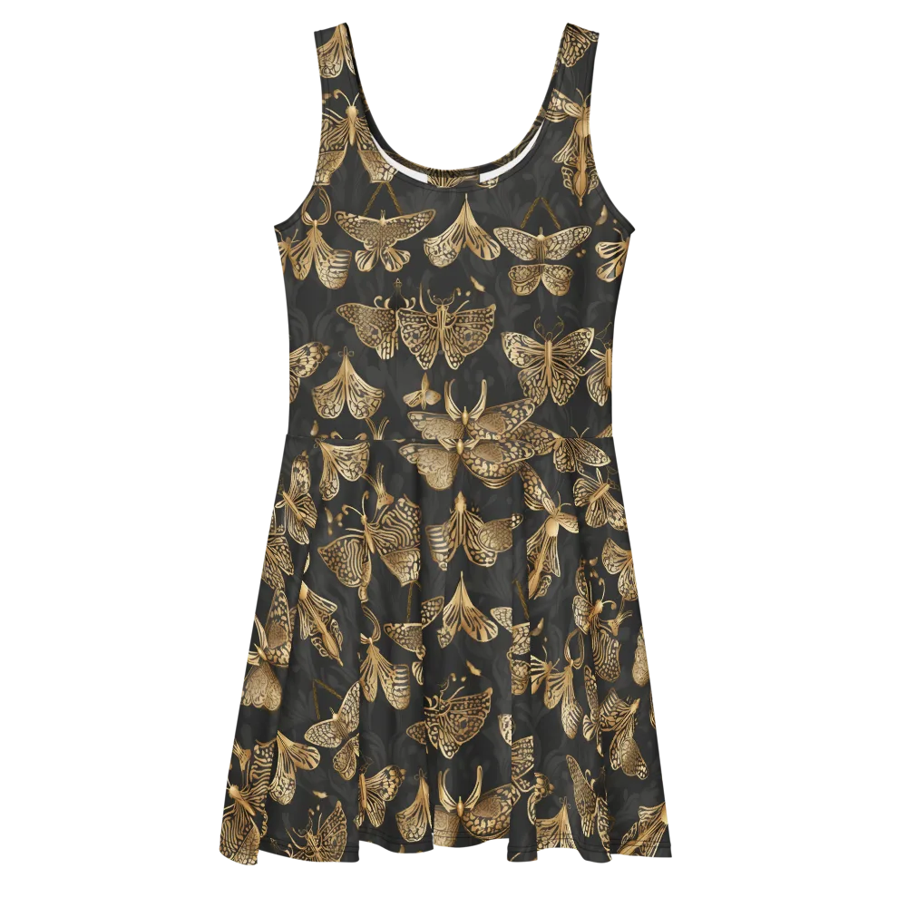 Gilded Moth Archive on Skater Dress — Front
