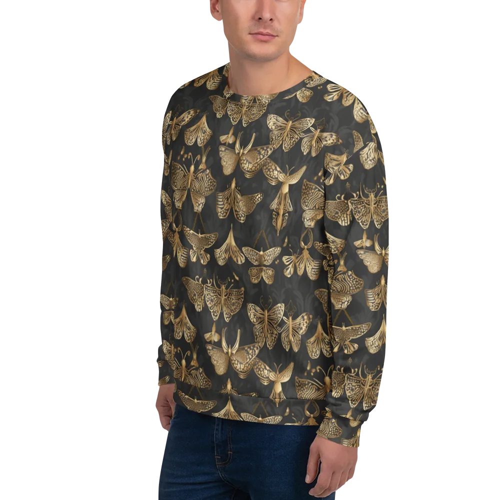 Gilded Moth Archive on Sweatshirt — Left Front