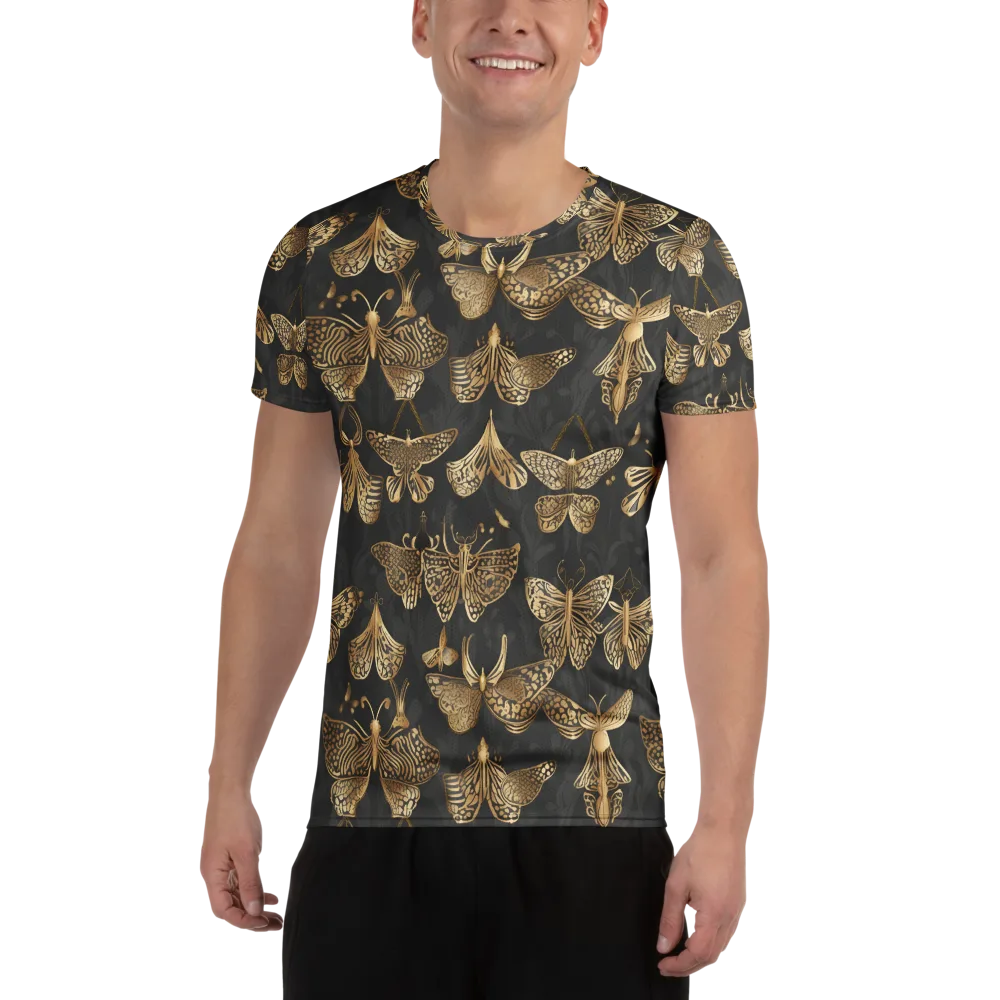 Gilded Moth Archive on Men's Athletic T-Shirt — Front