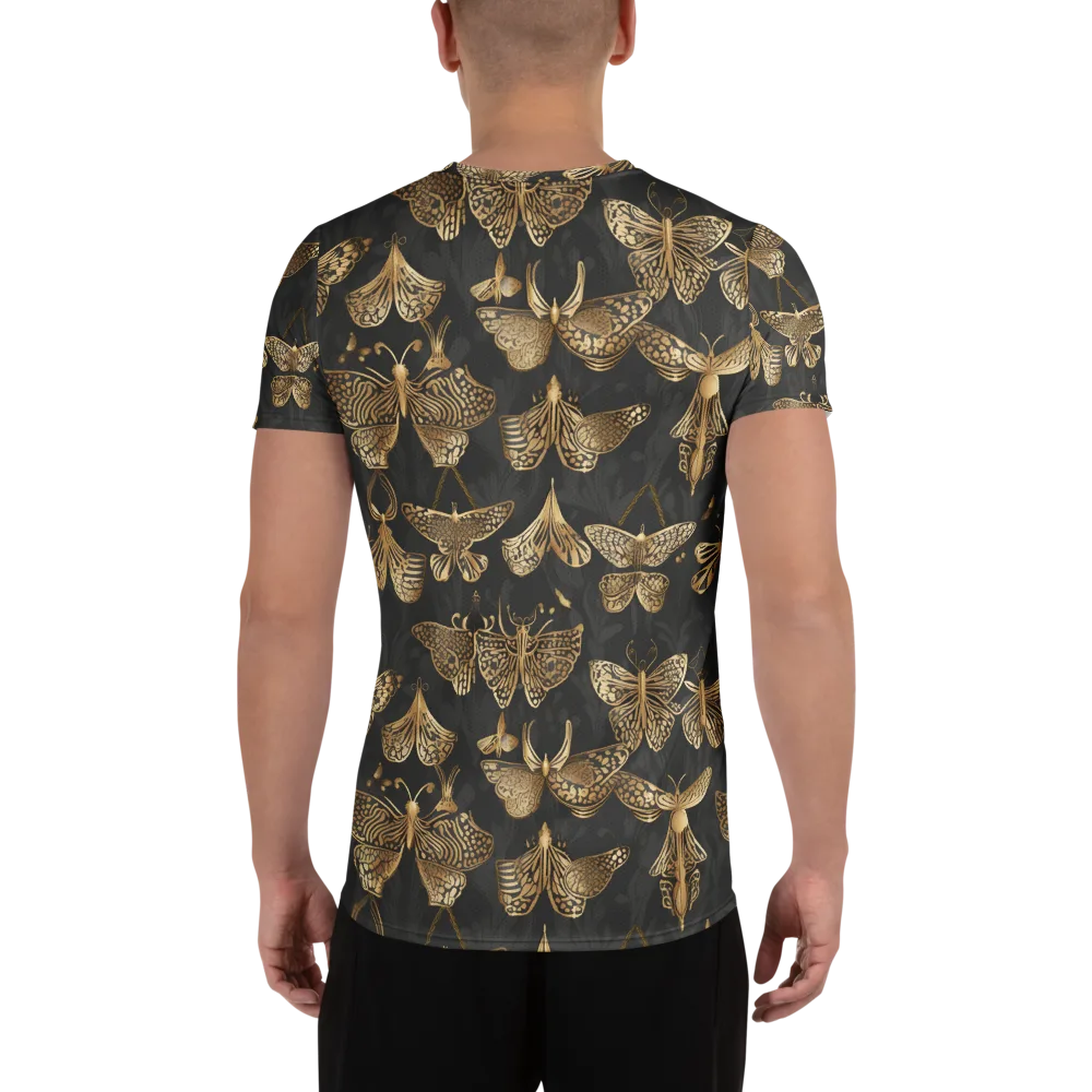 Gilded Moth Archive on Men's Athletic T-Shirt — Back