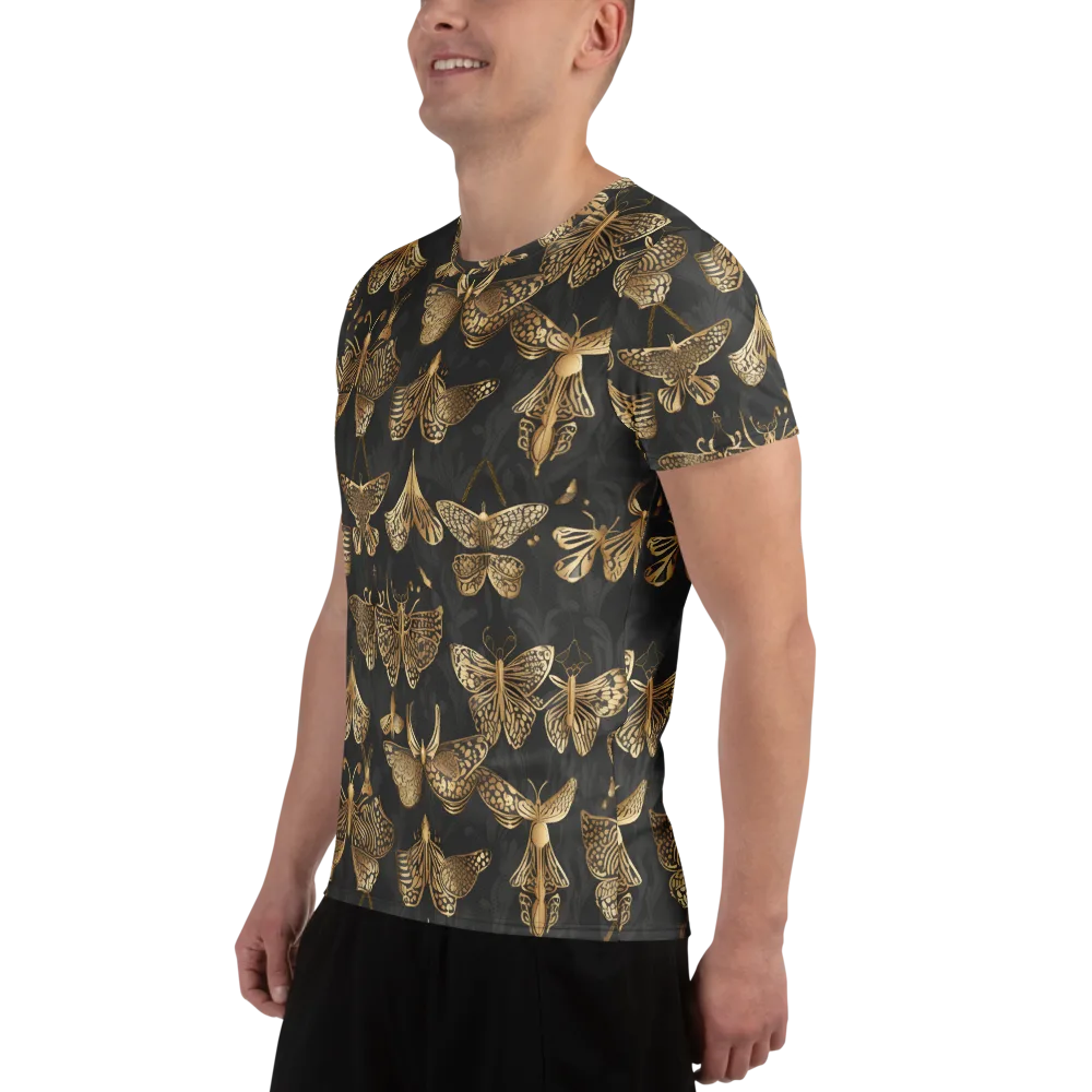 Gilded Moth Archive on Men's Athletic T-Shirt — Left