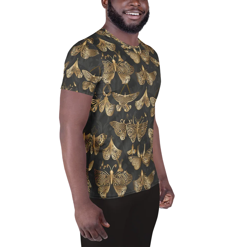 Gilded Moth Archive on Men's Athletic T-Shirt — Right