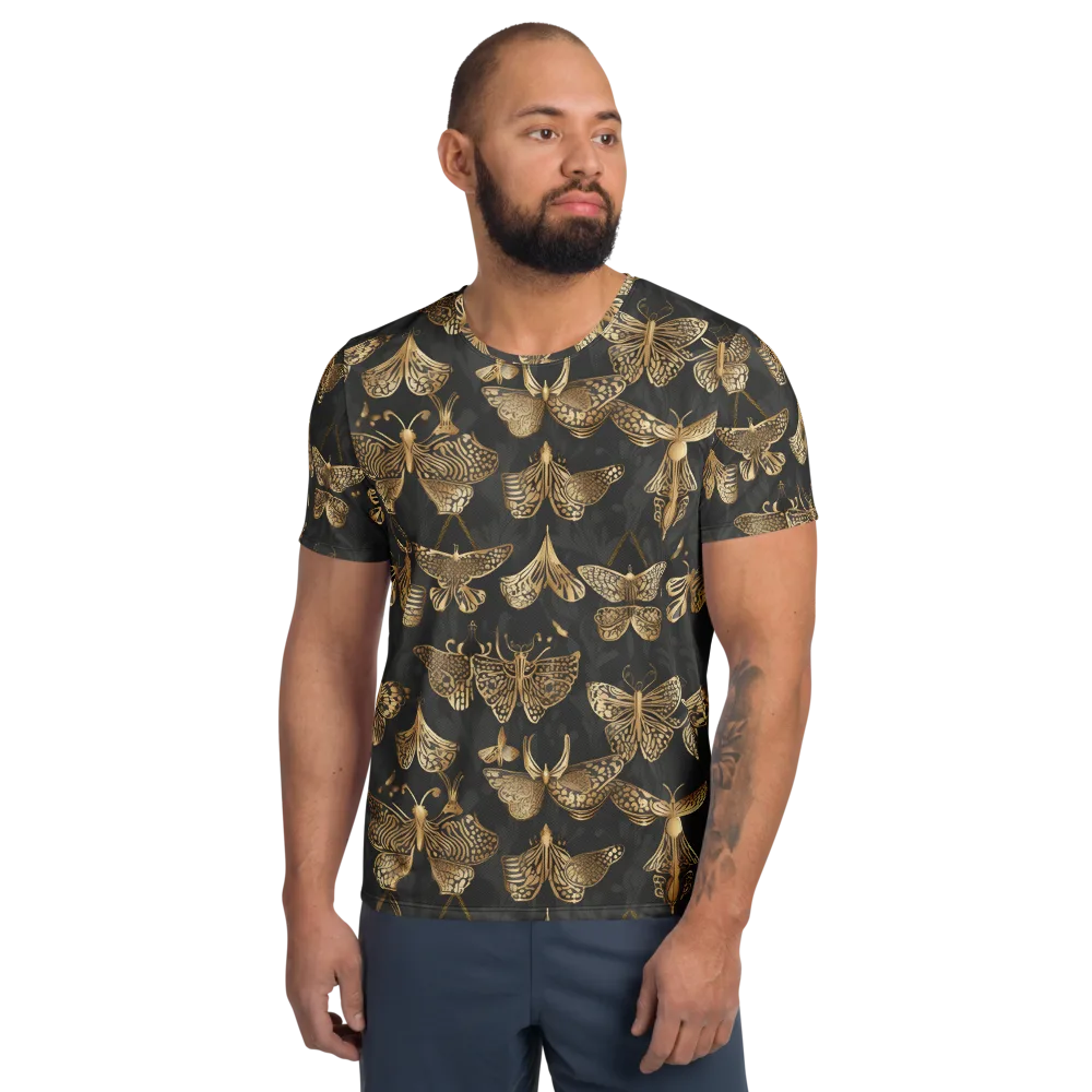 Gilded Moth Archive on Men's Athletic T-Shirt — Front