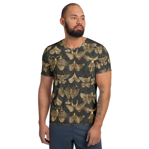 Gilded Moth Archive on a Men's Athletic T-Shirt