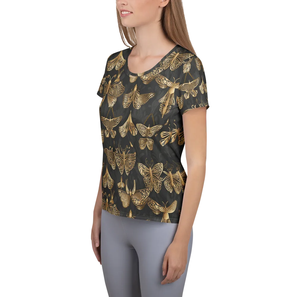 Gilded Moth Archive on Women's Athletic T-Shirt — Left