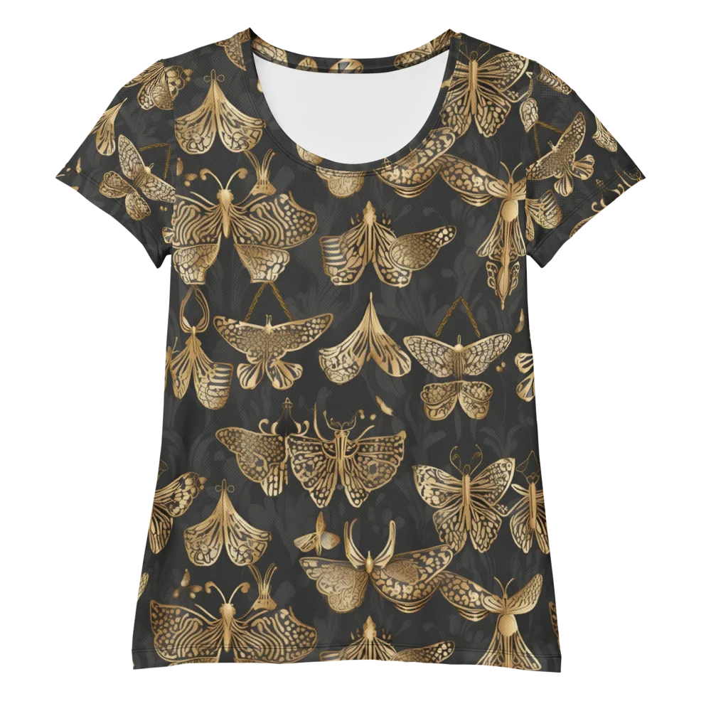 Gilded Moth Archive on Women's Athletic T-Shirt — Front