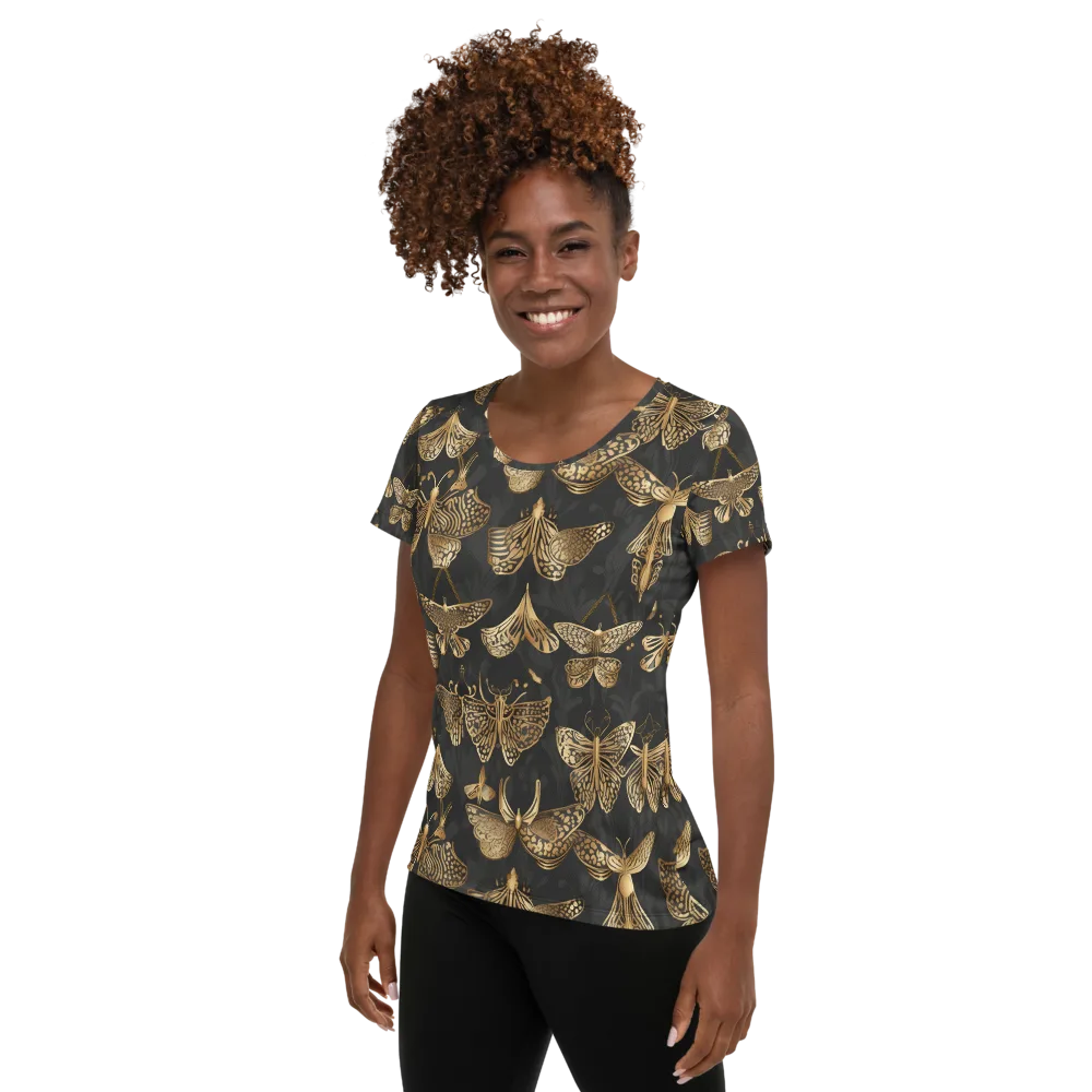 Gilded Moth Archive on Women's Athletic T-Shirt — Left