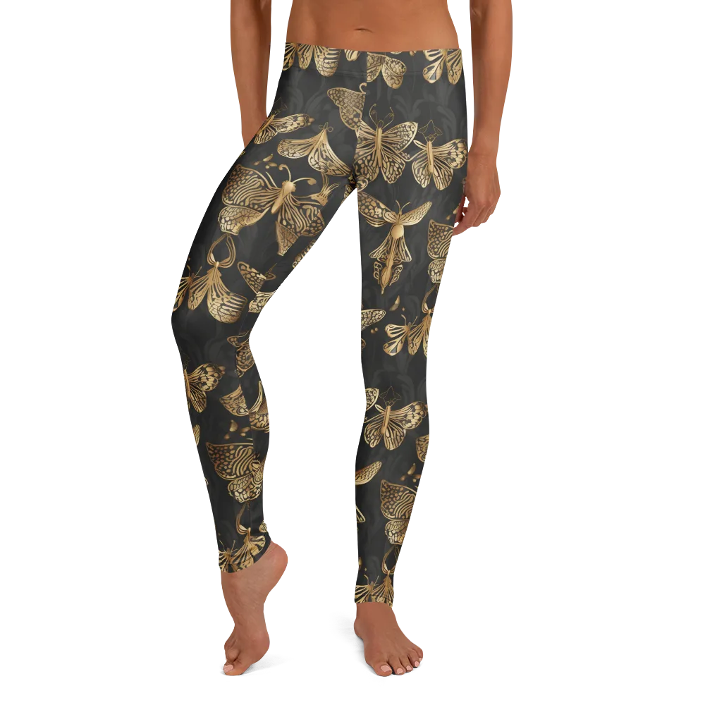 Gilded Moth Archive on Leggings — Front