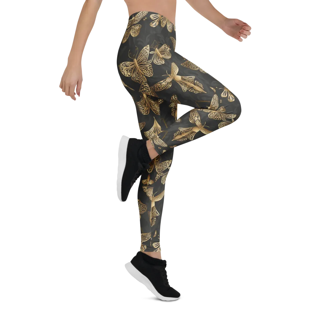 Gilded Moth Archive on Leggings — Right